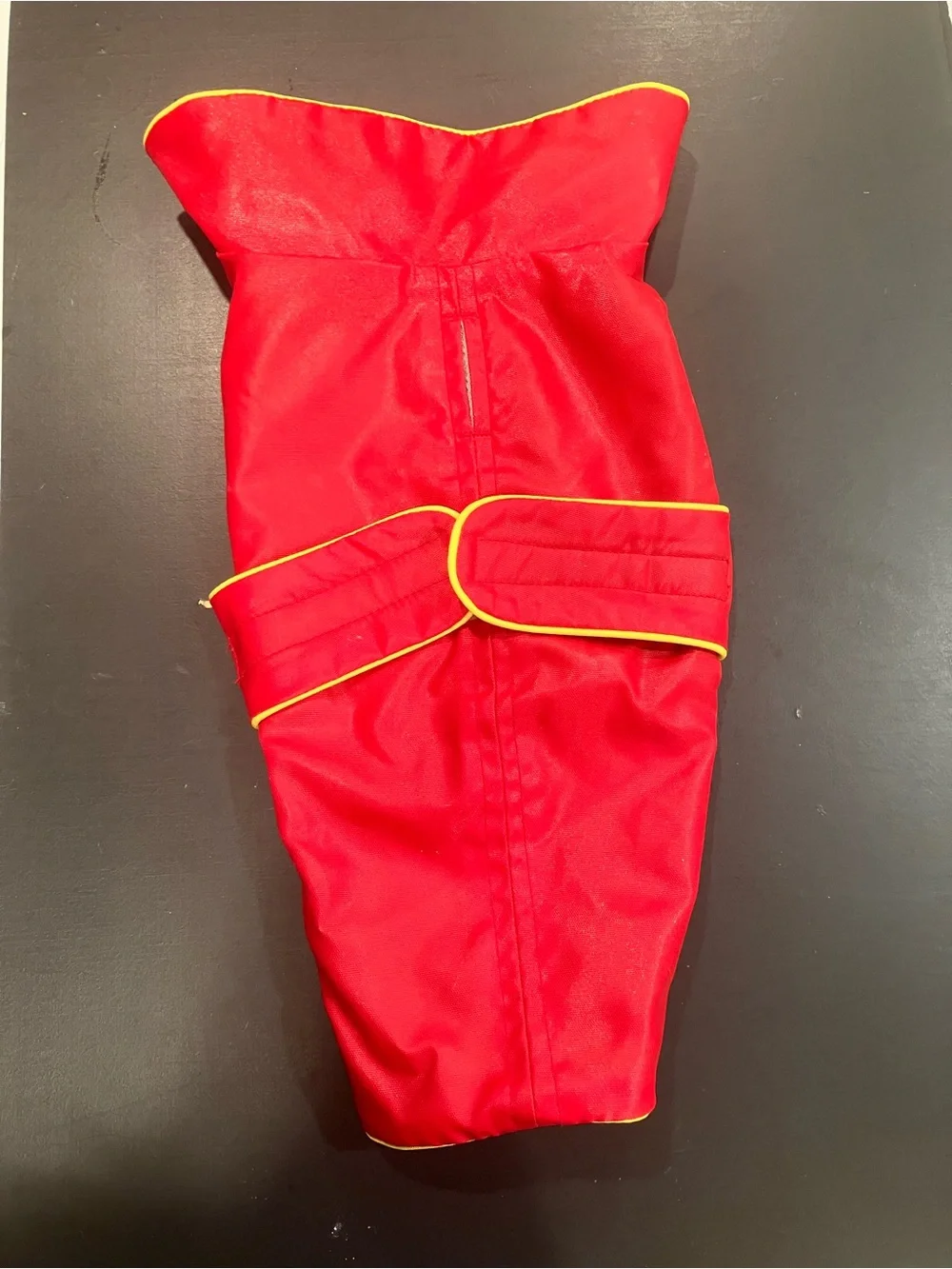 Zoomies Dog Raincoat red and Yellow - Pet Jacket MADE IN USE 12 inch size M